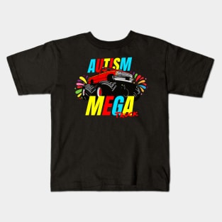 AUTISM MEGA TRUCK Kids T-Shirt